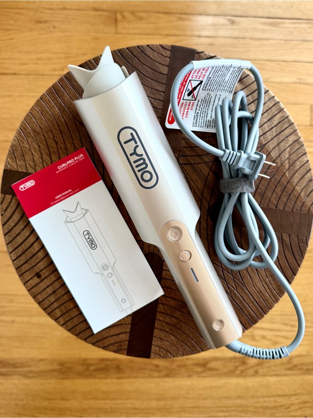 TYMO CurlPro Plus Automatic Rotating Curling Iron Gold (Model HC509GL - New)